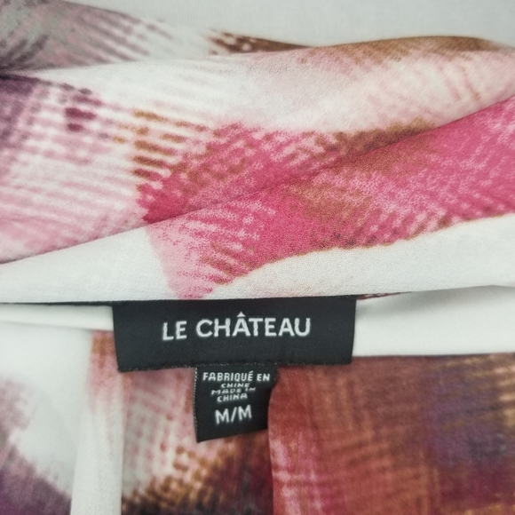 Le Chateau  Abstract Chiffon blouse - Picture 8 of 8